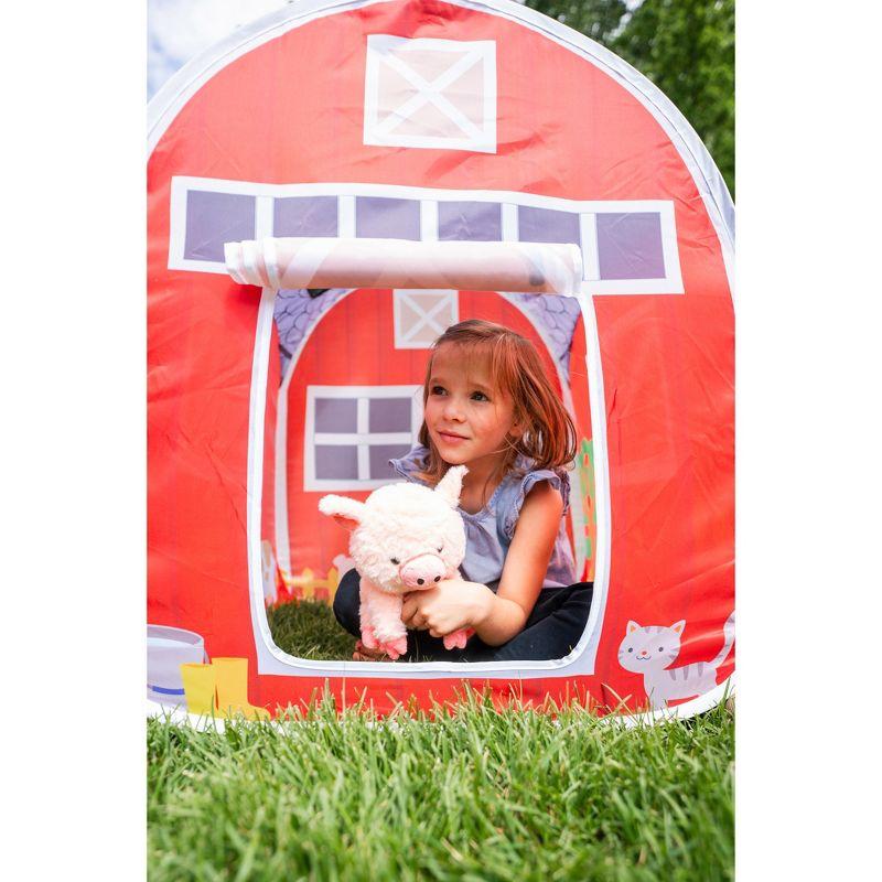 Red Farm House Pop-Up Tent with Mesh Panels