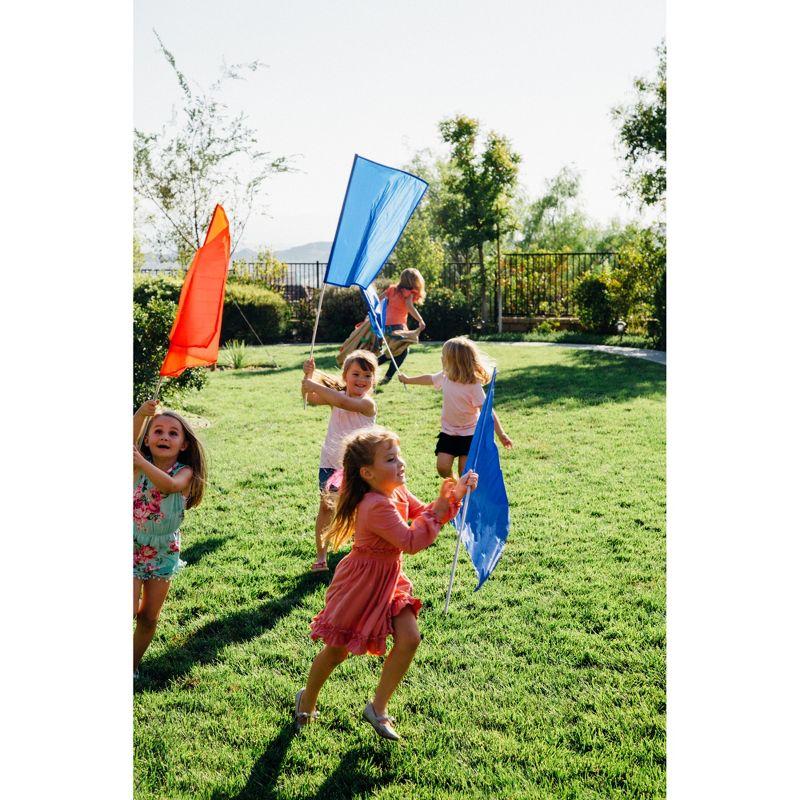 Pacific Play Tents Color Flag Set Red 12 Pieces 24" x 24"