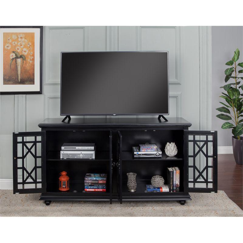 Cassandra 63" TV Stand Antique Black - Martin Svensson Home