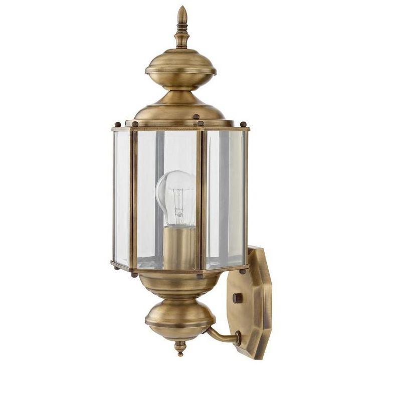 Livex Lighting Outdoor Basics 1 - Light Wall Light in  Antique Brass