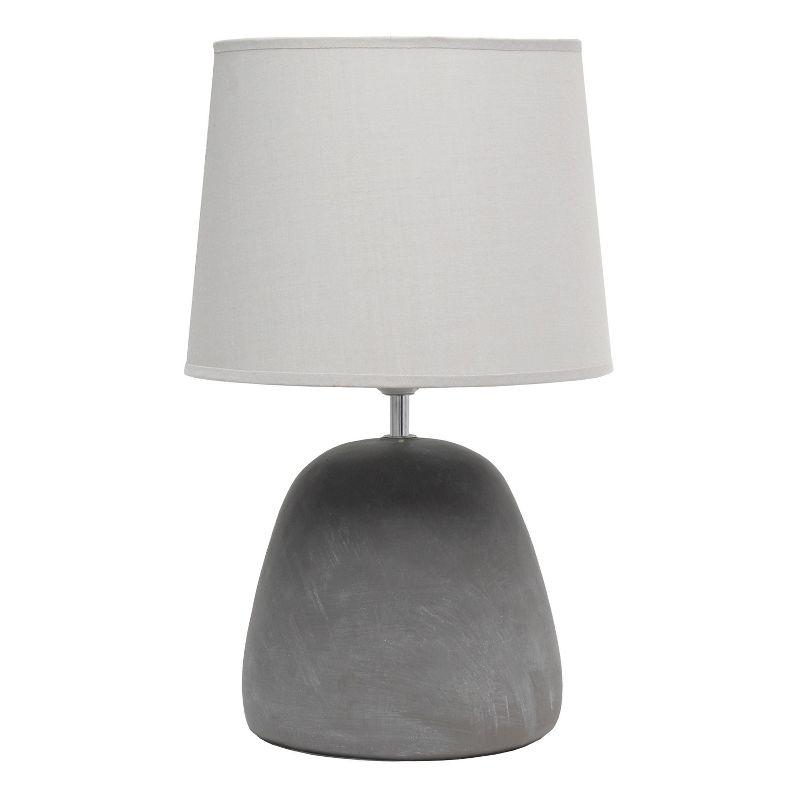 Round Concrete Table Lamp with Shade - Simple Designs