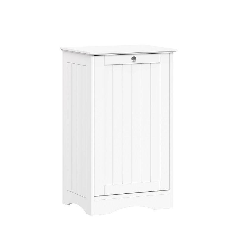 RiverRidge Ashland Tilt-Out Laundry Hamper Cabinet with Removable Cloth Storage Bag - White