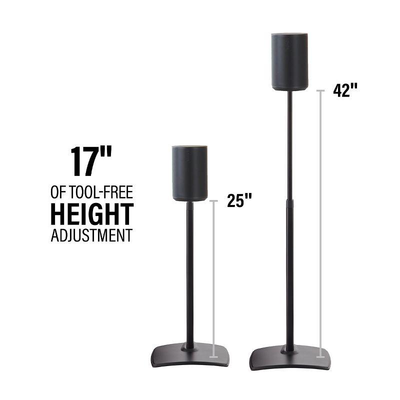 Sanus Height-Adjustable Speaker Stands for Sonos Era 100 - Pair