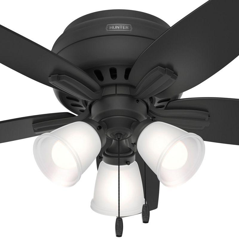 42" Newsome 5 - Blade Flush Mount Ceiling Fan with Lights and Pull Chains