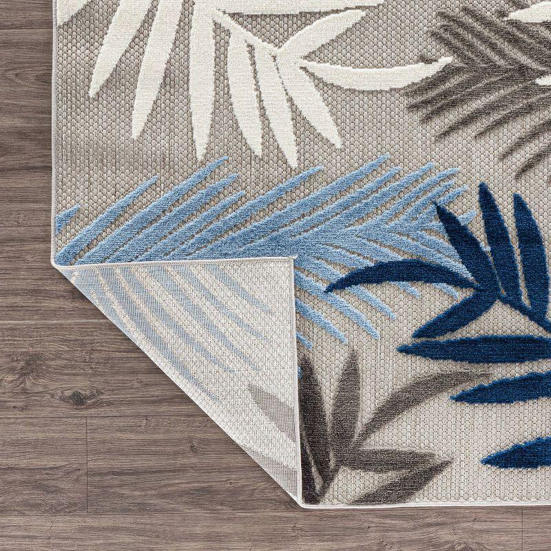 World Rug Gallery Evora Palm Frond Indoor/Outdoor Area Rug