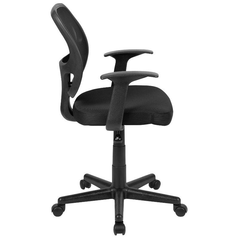 Flash Furniture Flash Fundamentals Mid-Back Mesh Swivel Ergonomic Task Office Chair with Arms