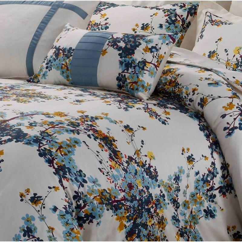 Tribeca Living Modern & Contemporary Cotton Floral Comforter Set