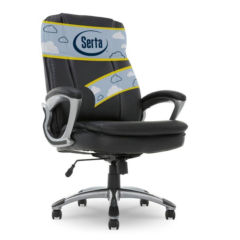 Serta Fairbanks Big and Tall High Back Executive Office and Gaming Chair with Layered Body Pillows