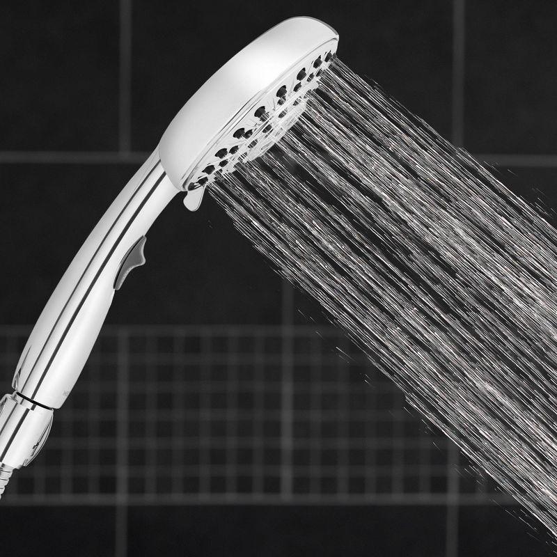 Chrome Handheld Multi-head Shower with 8ft Hose