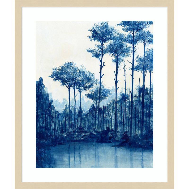 Amanti Art Liberty Blue Landscape I by Michael Willett Wood Framed Wall Art Print