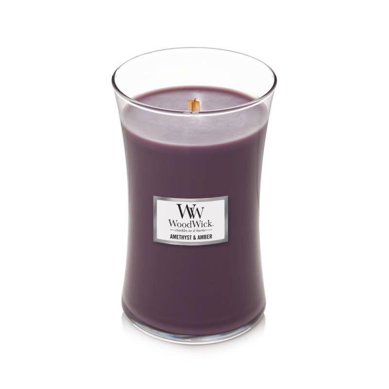 Amethyst & Amber Scented Soy Jar Candle, 21.5 oz