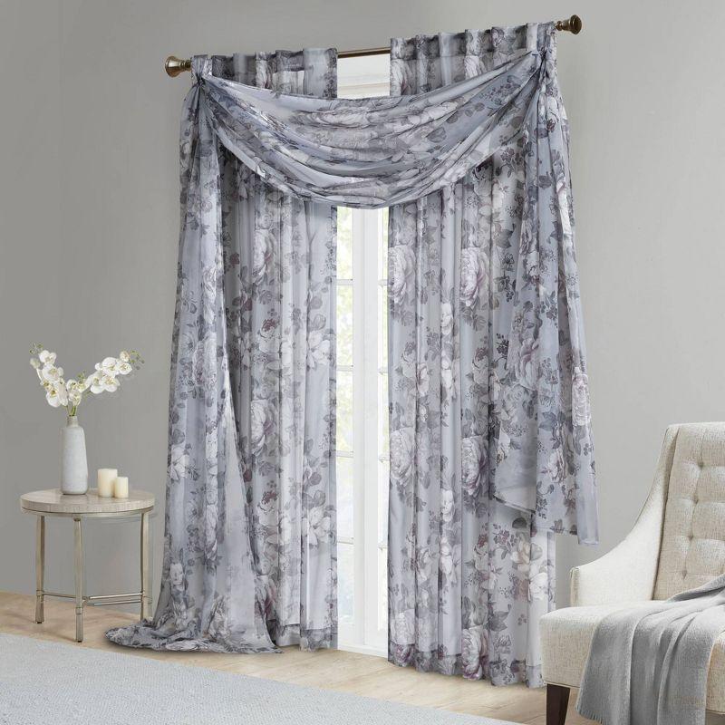 Madison Park Simone Marcus Sheer Curtain Panel