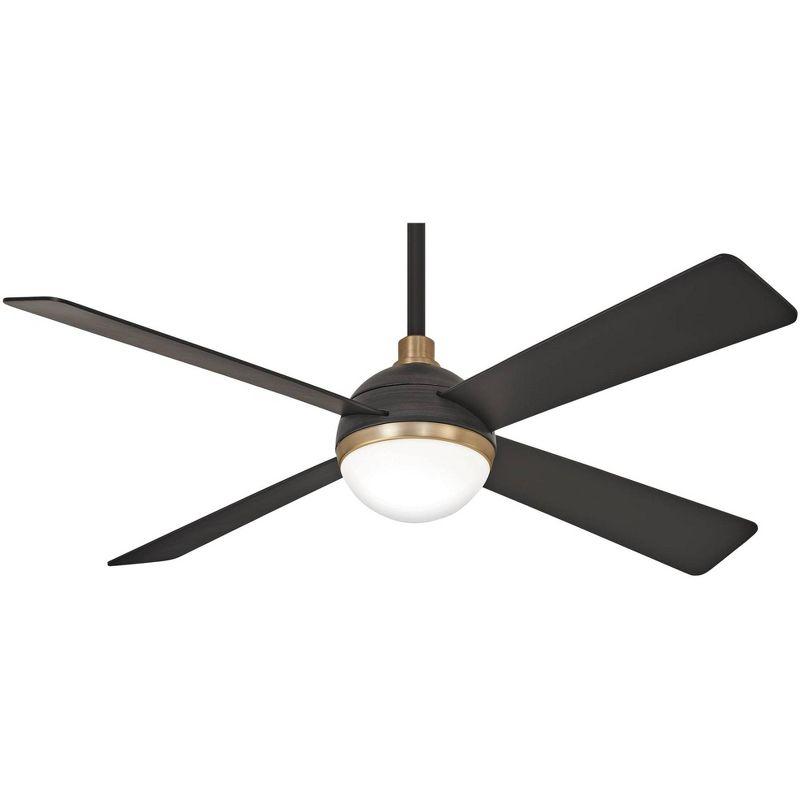 54" 4 - Blade LED Standard Ceiling Fan with Remote Control and Light Kit Included