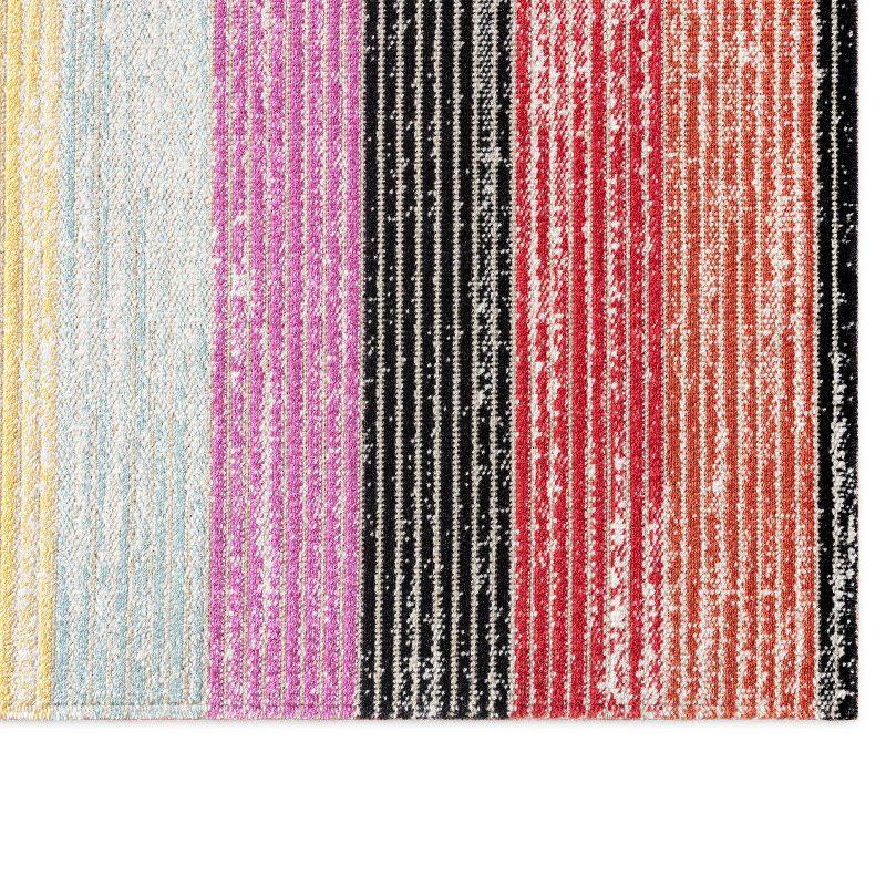 Nicole Miller New York Patio Sofia Estelle Contemporary Striped Indoor/Outdoor Area Rug