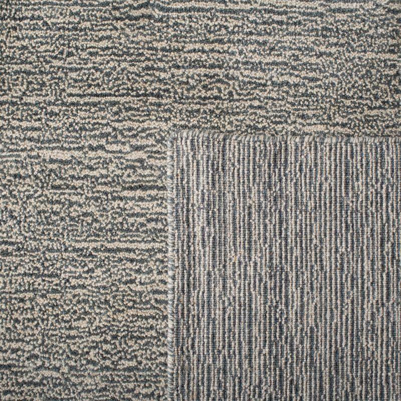 Gray Hand-Knotted Wool Shag Runner Rug 2'3" x 8'