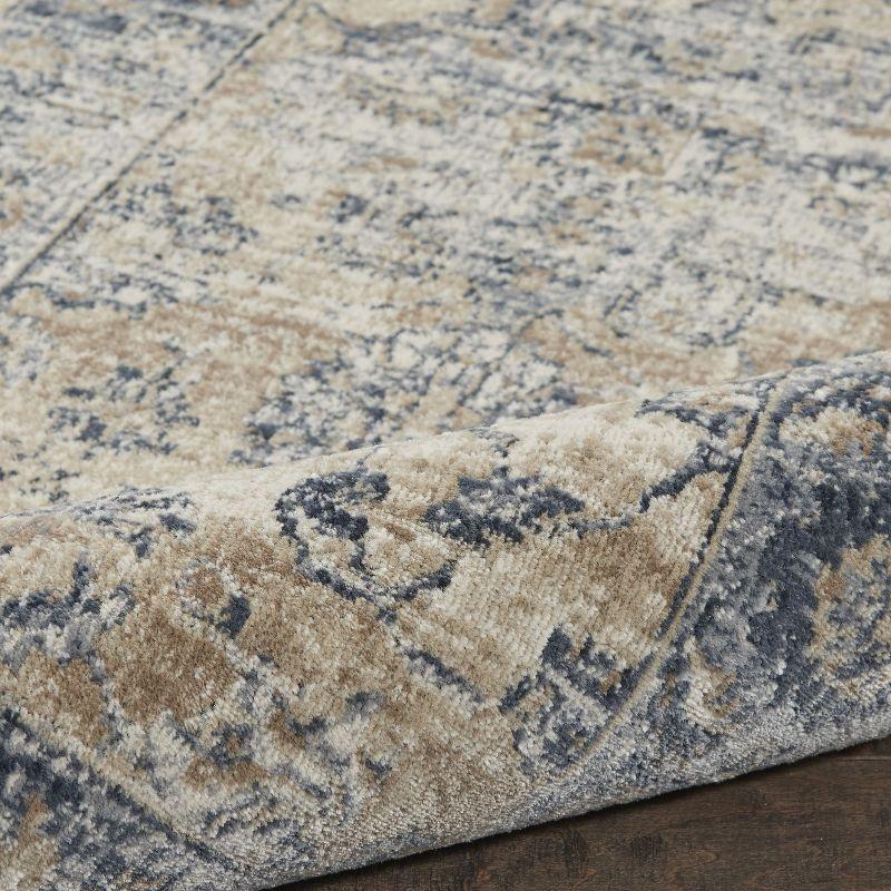 Nourison Home Malta MAI13 Blue/Ivory/Beige Indoor Area Rug - 2'2 x 7'7