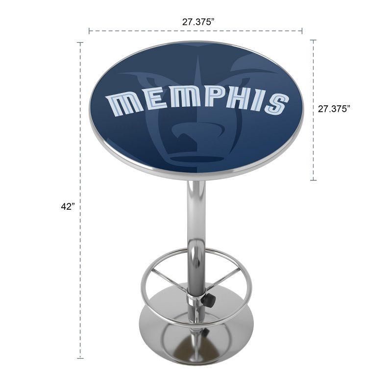 Memphis Grizzlies 42" Contemporary Round Bar Table with Metal Frame