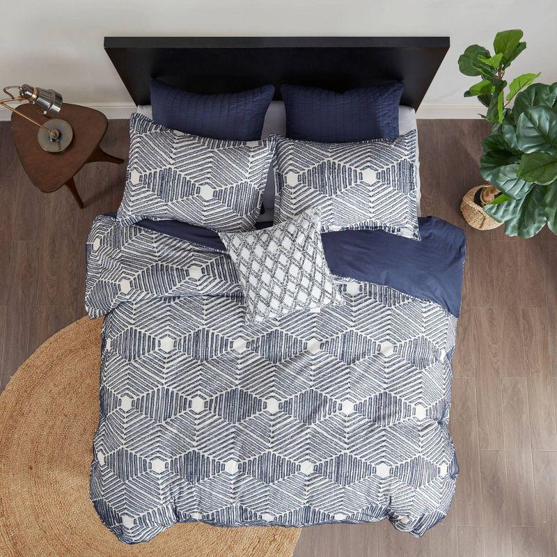 INK+IVY Ellipse Cotton Jacquard Comforter Set