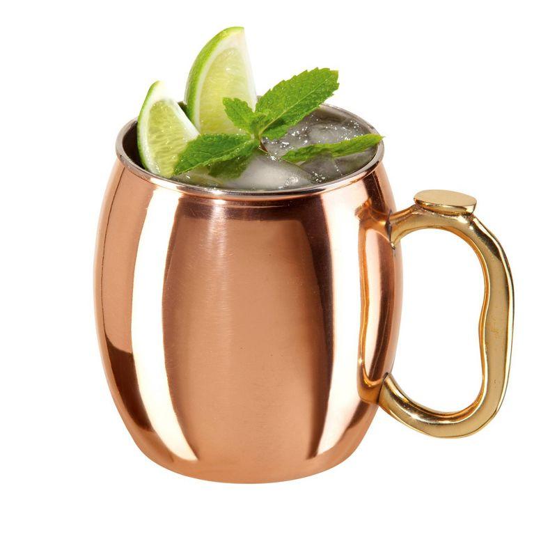 OGGI Oggi Barware 2 Piece 20 Oz Stainless Steel Moscow Mule Mug Set (Set of 2)