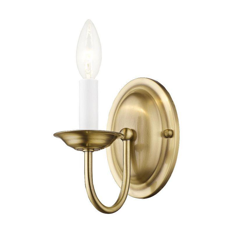 Livex Lighting Home Basics 1 - Light Wall Light in  Antique Brass