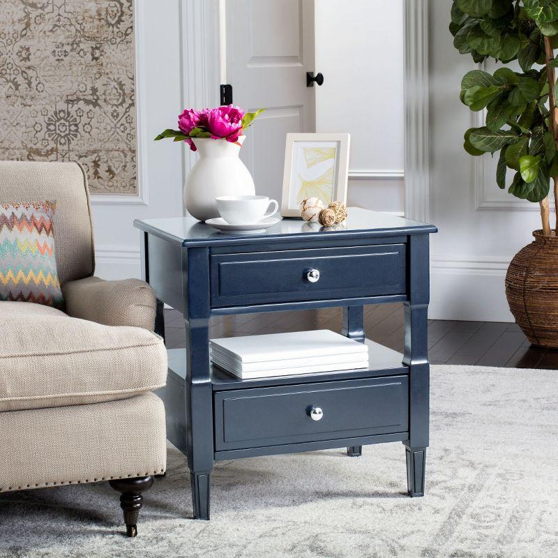 Jenson Night Stand - FOX6277D - Navy - Safavieh Couture