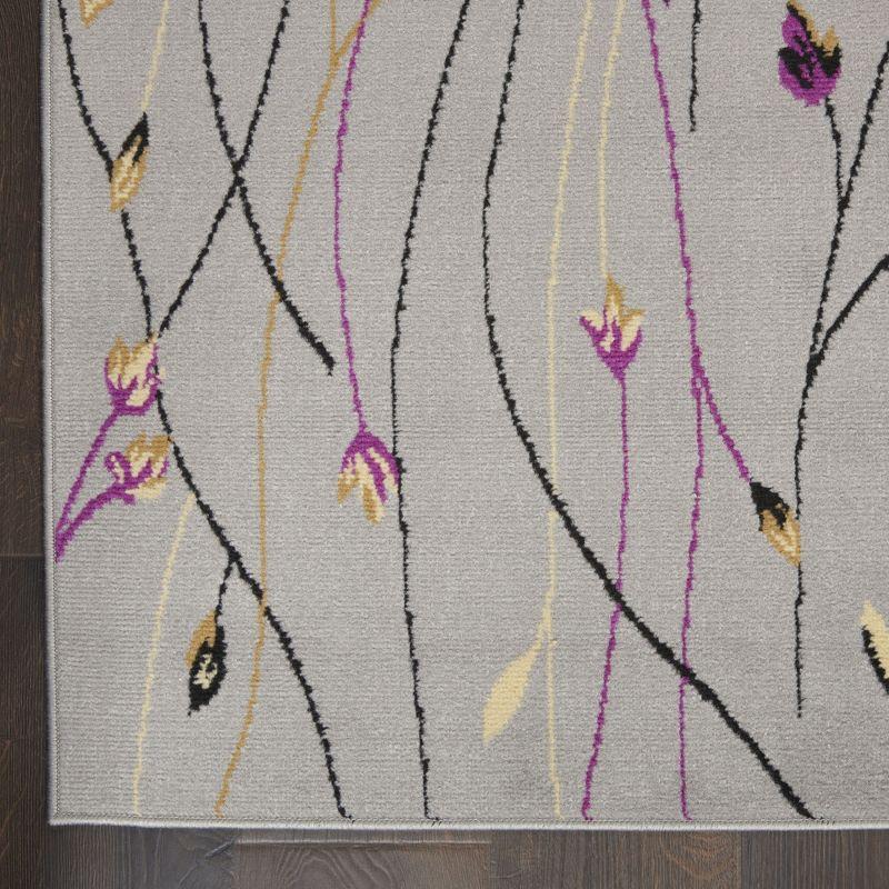 Nourison Grafix Flowing Vines and Blooms Indoor Area Rug