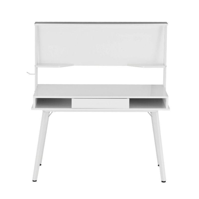 Computer Desk with Storage, Hutch & Magnetic Board - Techni Mobili