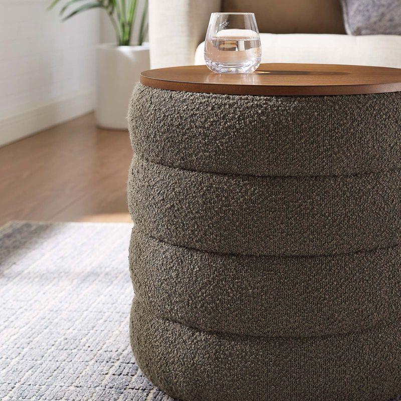 Modway Modway Mezzo 17.3" Wide Round Storage Ottoman