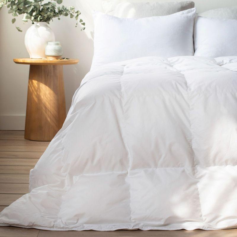 All Season 700 Fill Power Luxury White Duck Down Duvet Comforter Insert