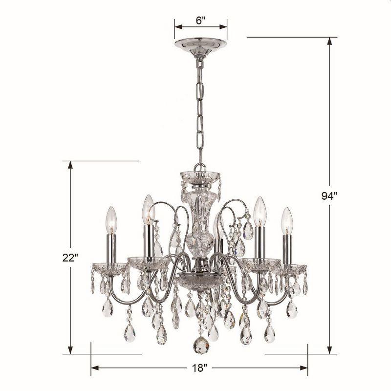 Crystorama Lighting Butler 5 - Light Chandelier in  English Bronze