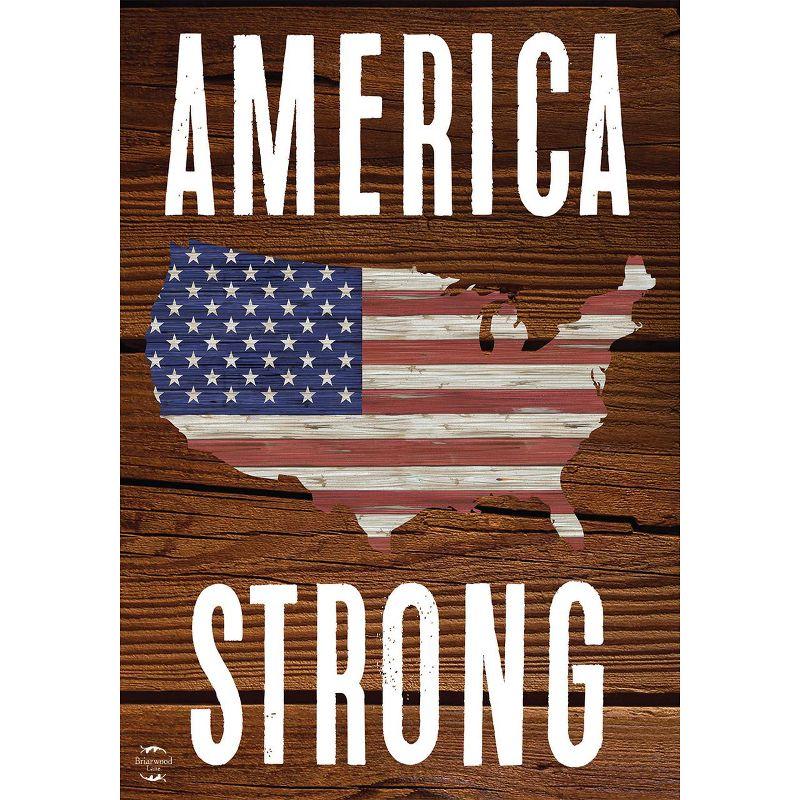 America Strong Patriotic Double-Sided Polyester Garden Flag