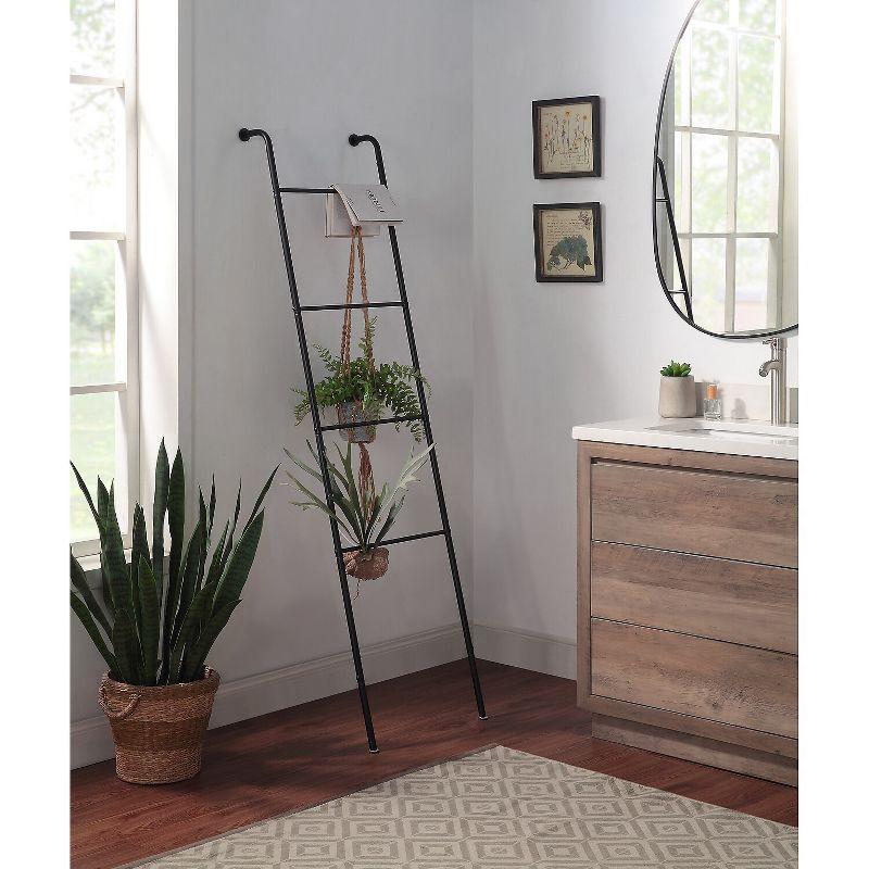 Classic Home/Bath/Bedroom Closet Leaning Ladder Rack