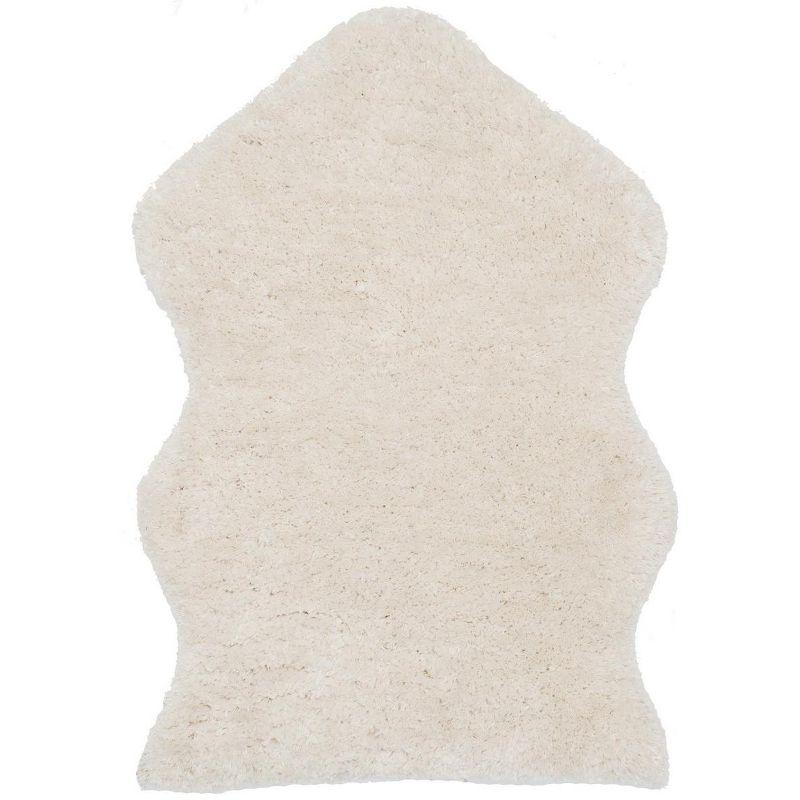 Sheep Shag SSG101 Hand Woven Indoor Accent Rug - Ivory - 2'6"x4' - Safavieh.
