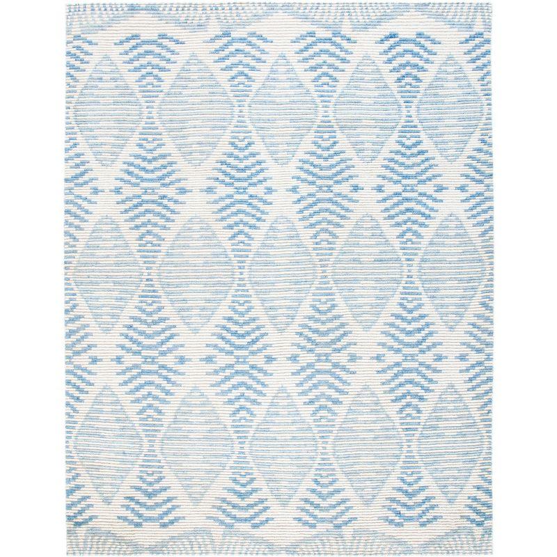 Kenya KNY175 Hand Knotted Area Rug - Light Blue/Ivory - 8'x10' - Safavieh