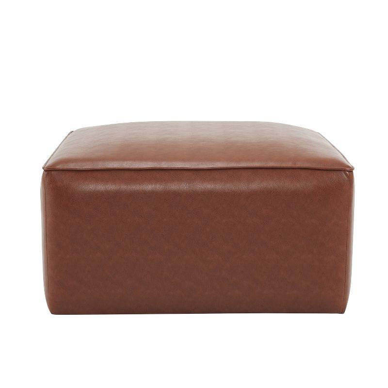 Christopher Knight Home Yzabella Modern Indoor Faux Leather Versatile Ottoman