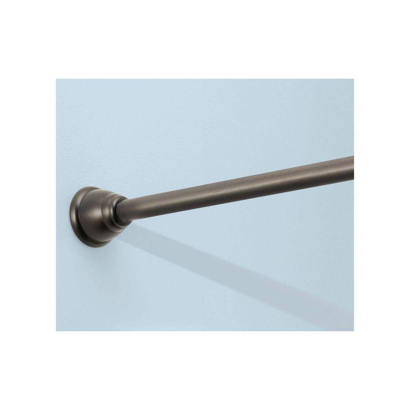 iDESIGN Cameo Metal Tension Rod Adjustable Customizable Curtain Rod Bronze