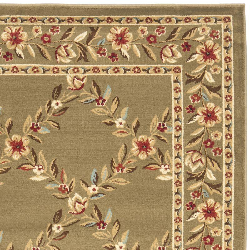 Lyndhurst LNH557 Power Loomed Runner Rug - Green/Green - 2'3"x12' - Safavieh