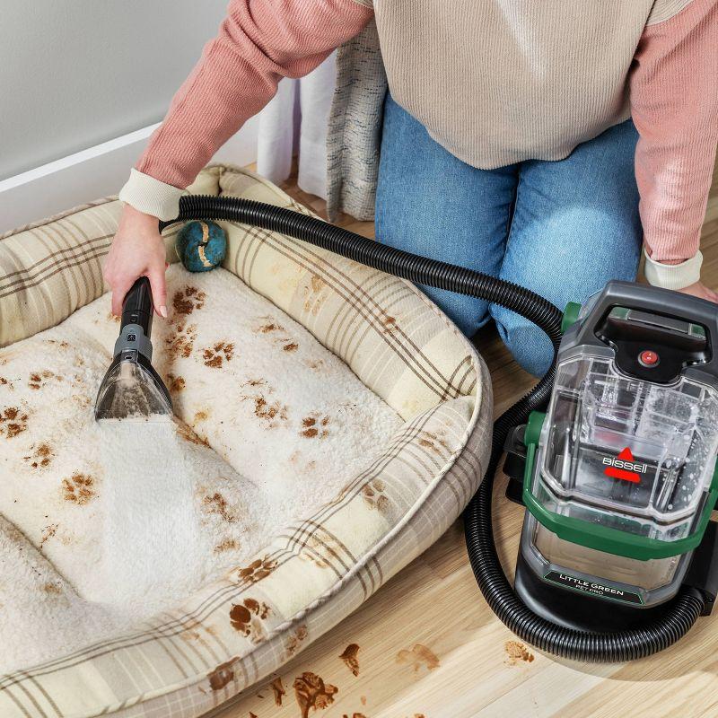 BISSELL Little Green Pet Pro Portable Carpet Cleaner Portable Carpet and Upholstery Deep Cleaner, Car/Auto Detailer, with Self-Cleaning Tough Stain Tool, Pet Hair Removal Tool, Crevice Tool 3908