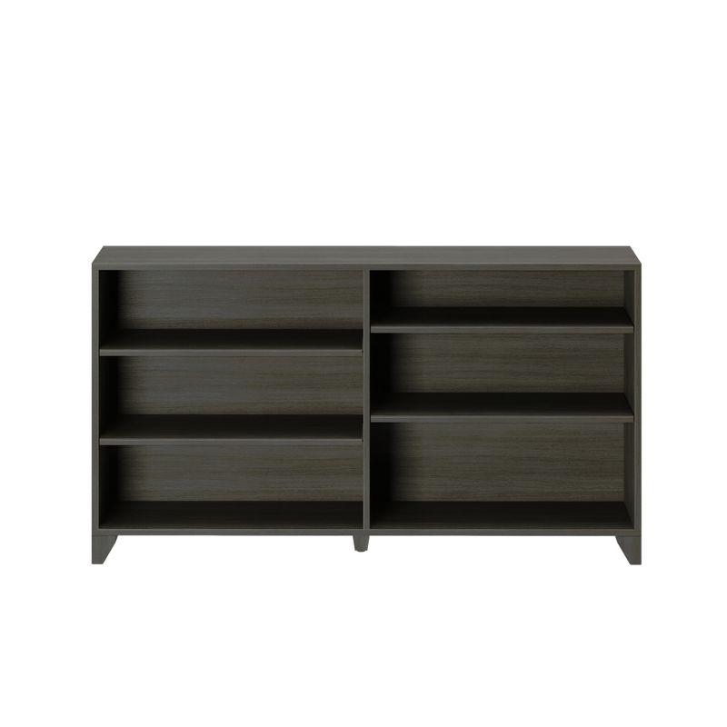 Max & Lily Classic 6-Shelf Bookcase, Solid Wood Bookcase for Kids Bedroom/Playroom, Clay