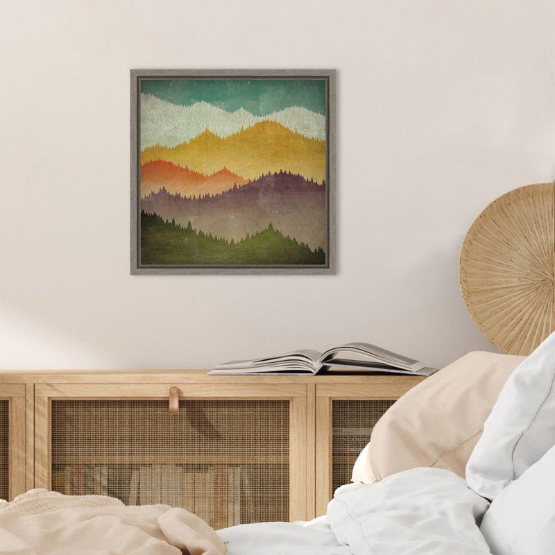 Amanti Art Mountain View by Ryan Fowler Framed Canvas Wall Art