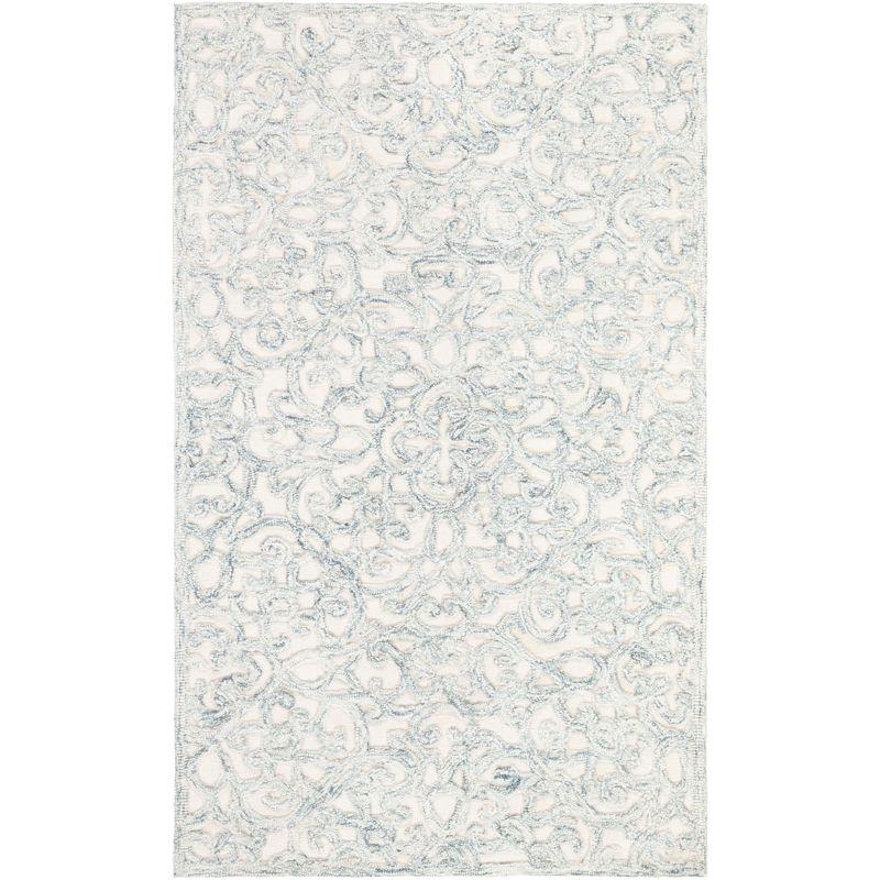 Trace TRC103 Hand Tufted Indoor Accent Rug - Charcoal/Ivory - 3'x5' - Safavieh