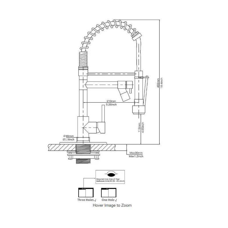 Brushed Nickel High-Arc Single Handle Kitchen Faucet with Pull-Out Spray