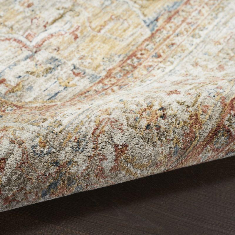 Nourison Petra Vintage Medallion Indoor Rug Iv Rust 3'11" x 5'11"