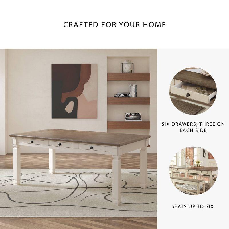 Rosalind Wheeler Chailey Solid Wood Base Dining Table