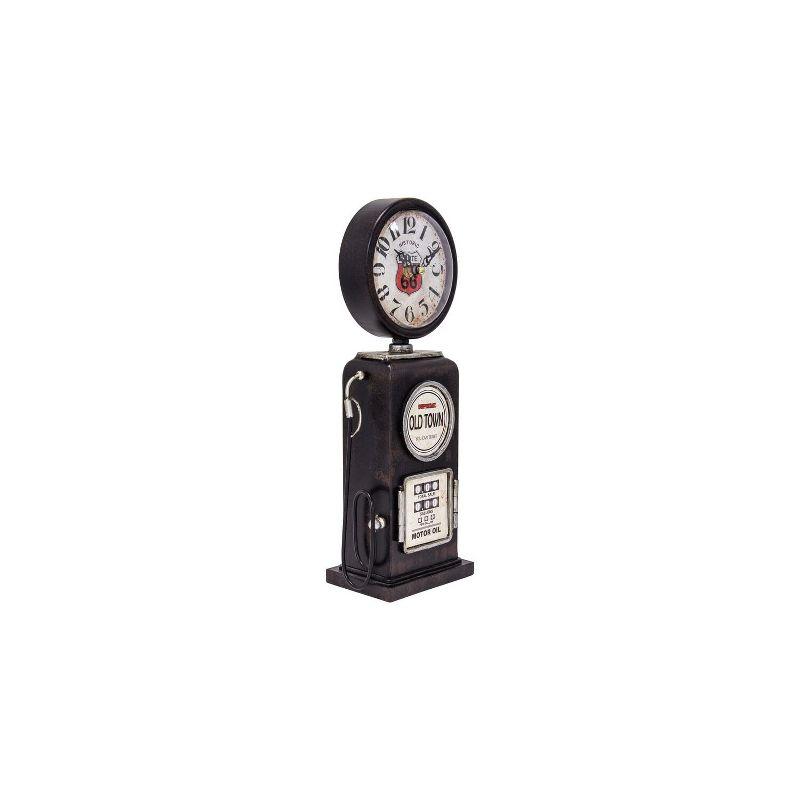 Yosemite Home Decor Old Town Black Table Top Clock