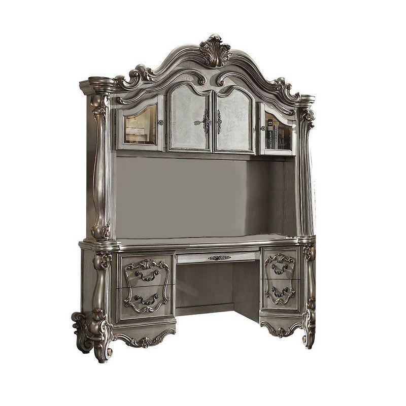 Versailles Computer Desk & Hutch with File Storage, Claw Feet - Acme Furniture