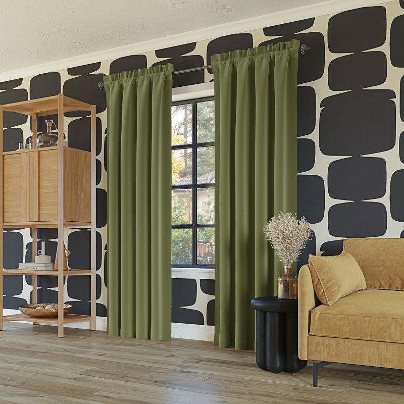 Sun Zero Sun Zero Oslo Theater Grade Extreme 100% Blackout Rod Pocket Curtain Panel