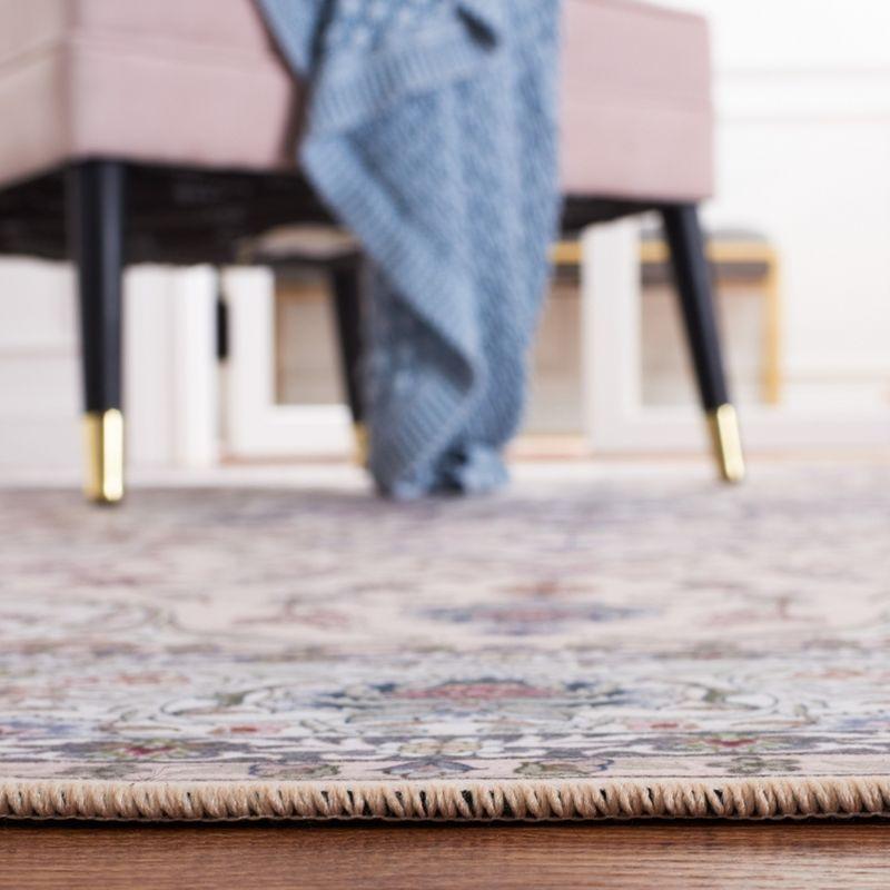 Tucson Vintage Persian TSN123 Power Loomed Machine Washable Skid-Resistant Indoor Area Rug - Beige/Green - 9'x12' - Safavieh