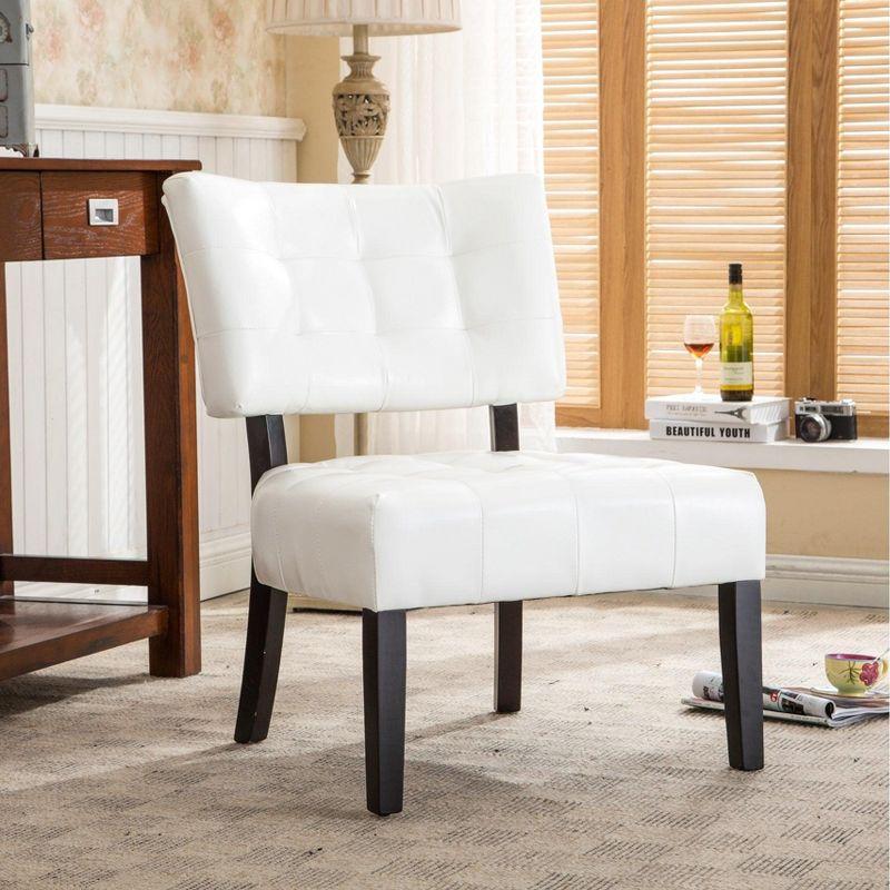 Roundhill Furniture Tufted Accent Chair with Oversized Seating