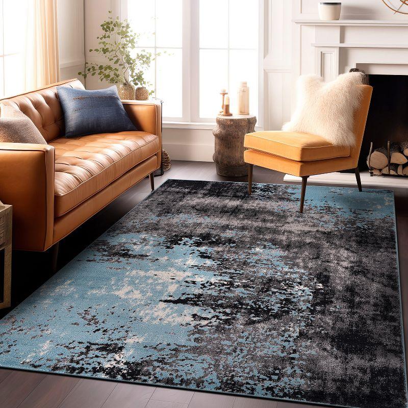 World Rug Gallery Contemporary Abstract Splash Area Rug